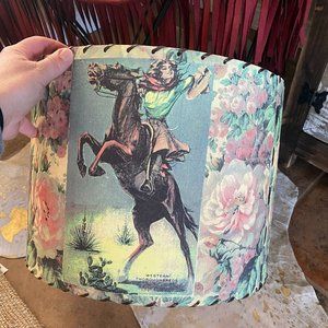 Found Images Western Lamp Shade